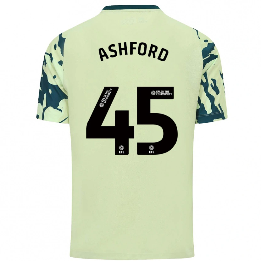 Danxen Hombre Camiseta Cian Ashford #45 Verde Oscuro 2ª Equipación 2025/26 La Camisa