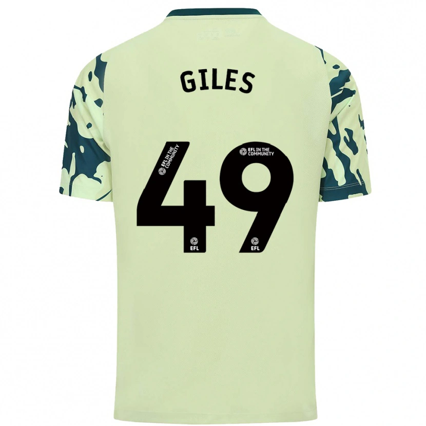 Danxen Hombre Camiseta Luey Giles #49 Verde Oscuro 2ª Equipación 2025/26 La Camisa