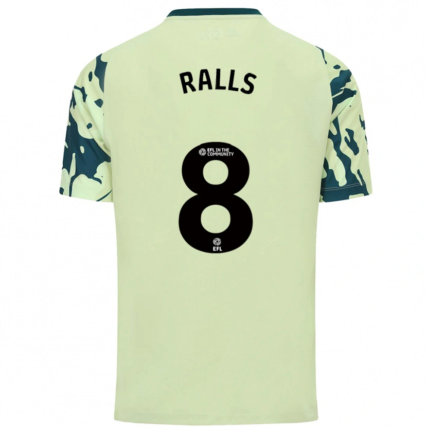 Danxen Hombre Camiseta Joe Ralls #8 Verde Oscuro 2ª Equipación 2025/26 La Camisa