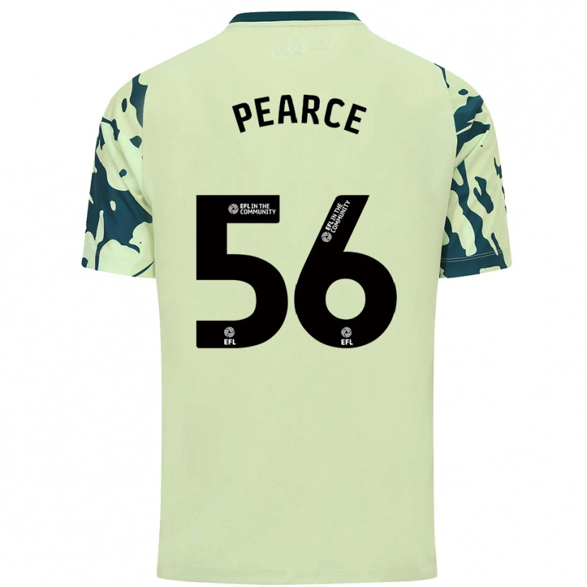 Danxen Hombre Camiseta Luke Pearce #56 Verde Oscuro 2ª Equipación 2025/26 La Camisa