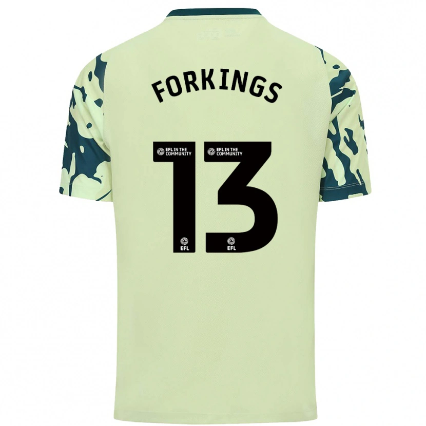 Danxen Hombre Camiseta Amelia Forkings #13 Verde Oscuro 2ª Equipación 2025/26 La Camisa