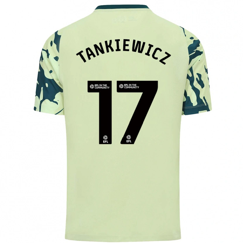 Danxen Hombre Camiseta Rob Tankiewicz #17 Verde Oscuro 2ª Equipación 2025/26 La Camisa