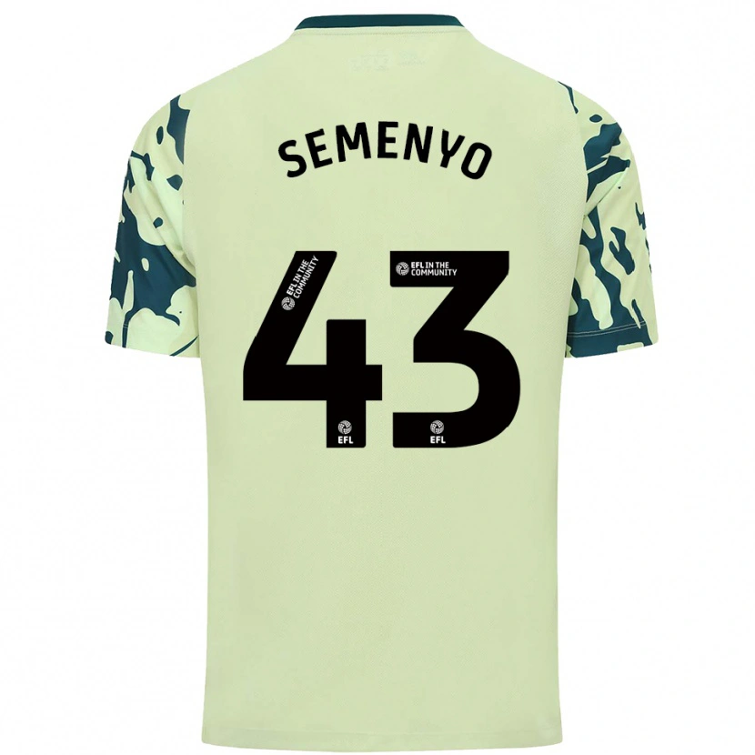 Danxen Hombre Camiseta Jai Semenyo #43 Verde Oscuro 2ª Equipación 2025/26 La Camisa