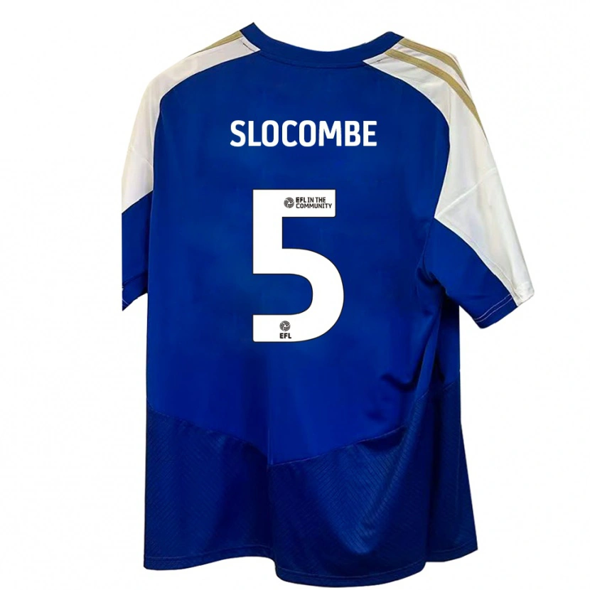 Danxen Hombre Camiseta Fearne Slocombe #5 Azul Blanco Dorado 2ª Equipación 2025/26 La Camisa