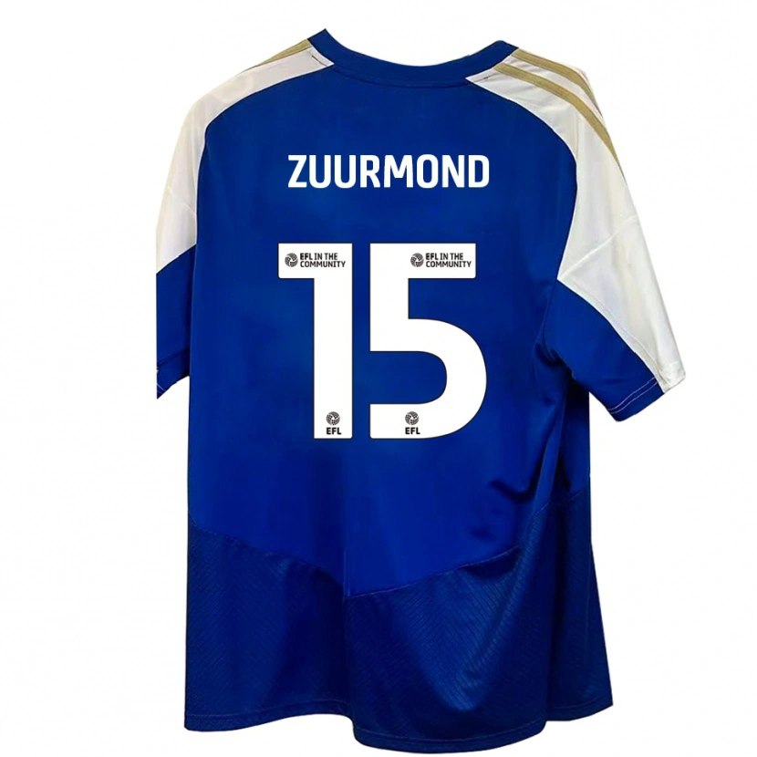 Danxen Hombre Camiseta Ishbel Zuurmond #15 Azul Blanco Dorado 2ª Equipación 2025/26 La Camisa