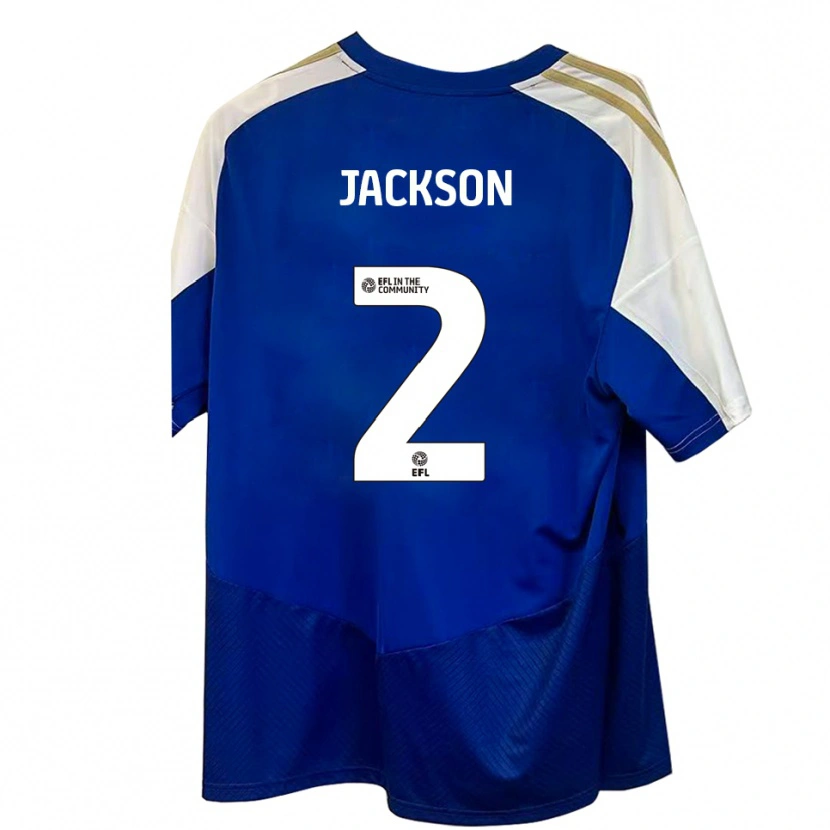 Danxen Hombre Camiseta Bow Jackson #2 Azul Blanco Dorado 2ª Equipación 2025/26 La Camisa