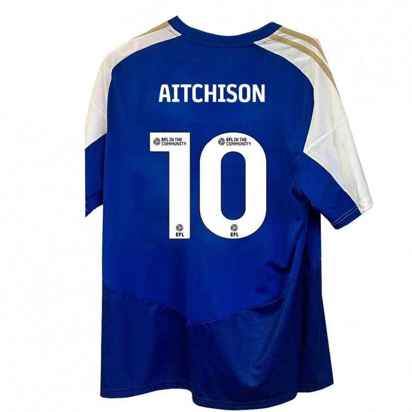 Danxen Hombre Camiseta Jack Aitchison #10 Azul Blanco Dorado 2ª Equipación 2025/26 La Camisa