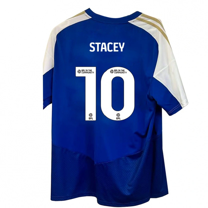 Danxen Hombre Camiseta Sarah Stacey #10 Azul Blanco Dorado 2ª Equipación 2025/26 La Camisa