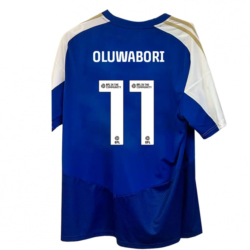 Danxen Hombre Camiseta Andrew Oluwabori #11 Azul Blanco Dorado 2ª Equipación 2025/26 La Camisa