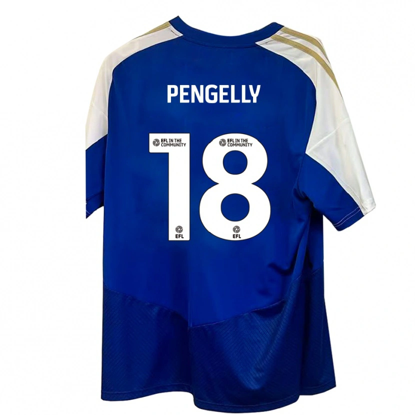 Danxen Hombre Camiseta Connie Pengelly #18 Azul Blanco Dorado 2ª Equipación 2025/26 La Camisa