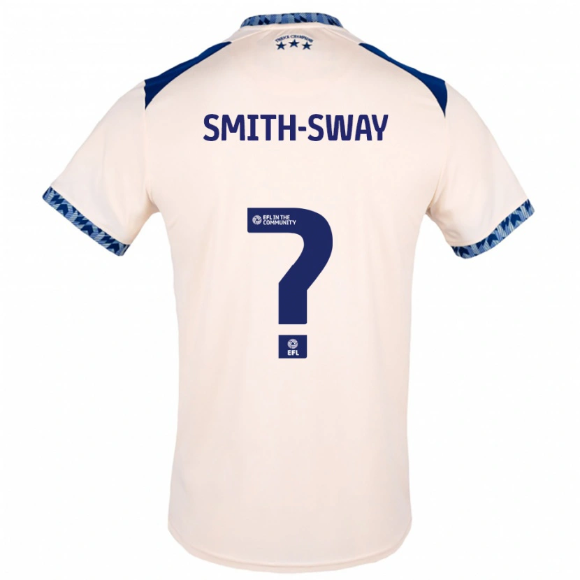 Danxen Hombre Camiseta Jay Smith-Sway #0 Blanco Hueso Azul Marino 2ª Equipación 2025/26 La Camisa