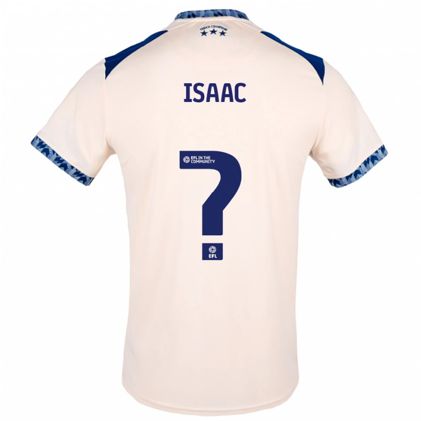 Danxen Hombre Camiseta Danny Isaac #0 Blanco Hueso Azul Marino 2ª Equipación 2025/26 La Camisa