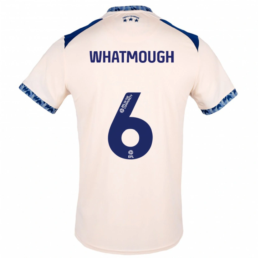Danxen Hombre Camiseta Jack Whatmough #6 Blanco Hueso Azul Marino 2ª Equipación 2025/26 La Camisa
