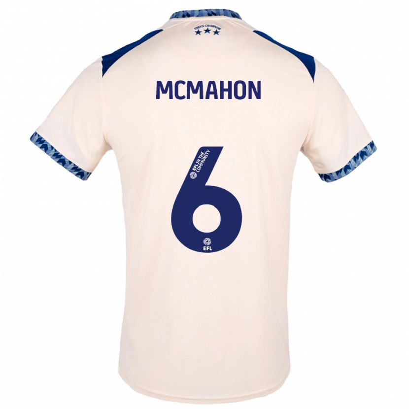Danxen Hombre Camiseta Scarlett Mcmahon #6 Blanco Hueso Azul Marino 2ª Equipación 2025/26 La Camisa