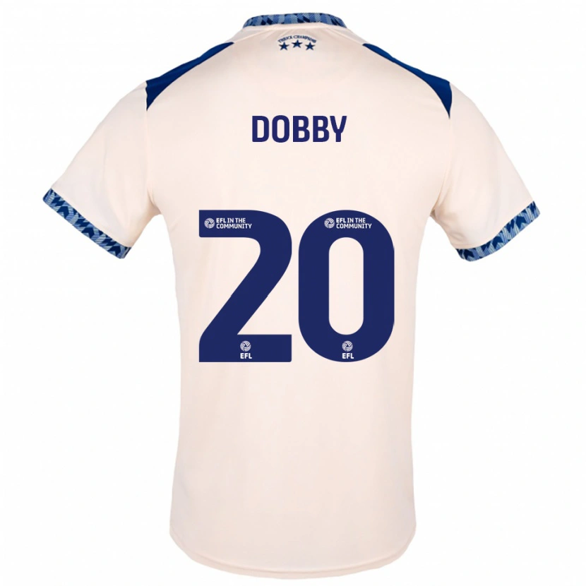 Danxen Hombre Camiseta Sarah Dobby #20 Blanco Hueso Azul Marino 2ª Equipación 2025/26 La Camisa