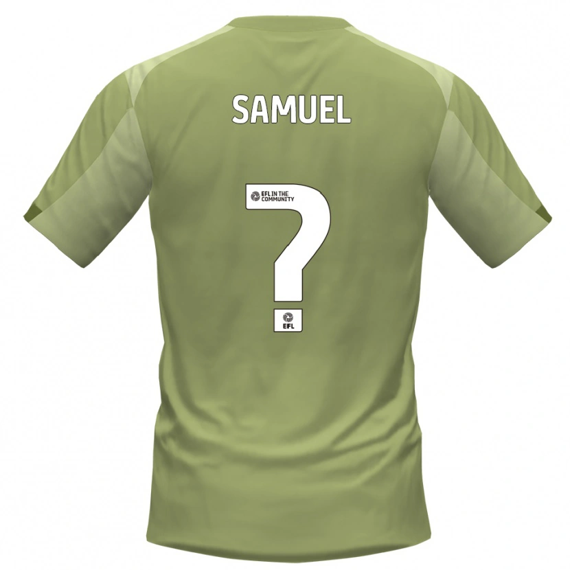 Danxen Hombre Camiseta Devine Samuel #0 Salvia Champán 2ª Equipación 2025/26 La Camisa
