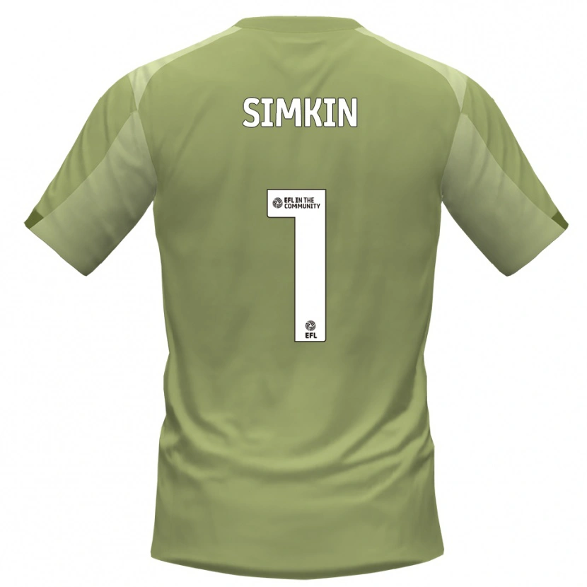 Danxen Hombre Camiseta Tommy Simkin #1 Salvia Champán 2ª Equipación 2025/26 La Camisa