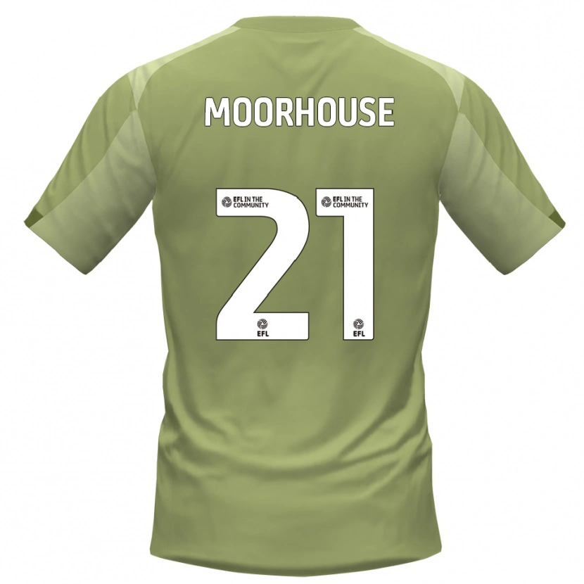 Danxen Hombre Camiseta Jack Moorhouse #21 Salvia Champán 2ª Equipación 2025/26 La Camisa
