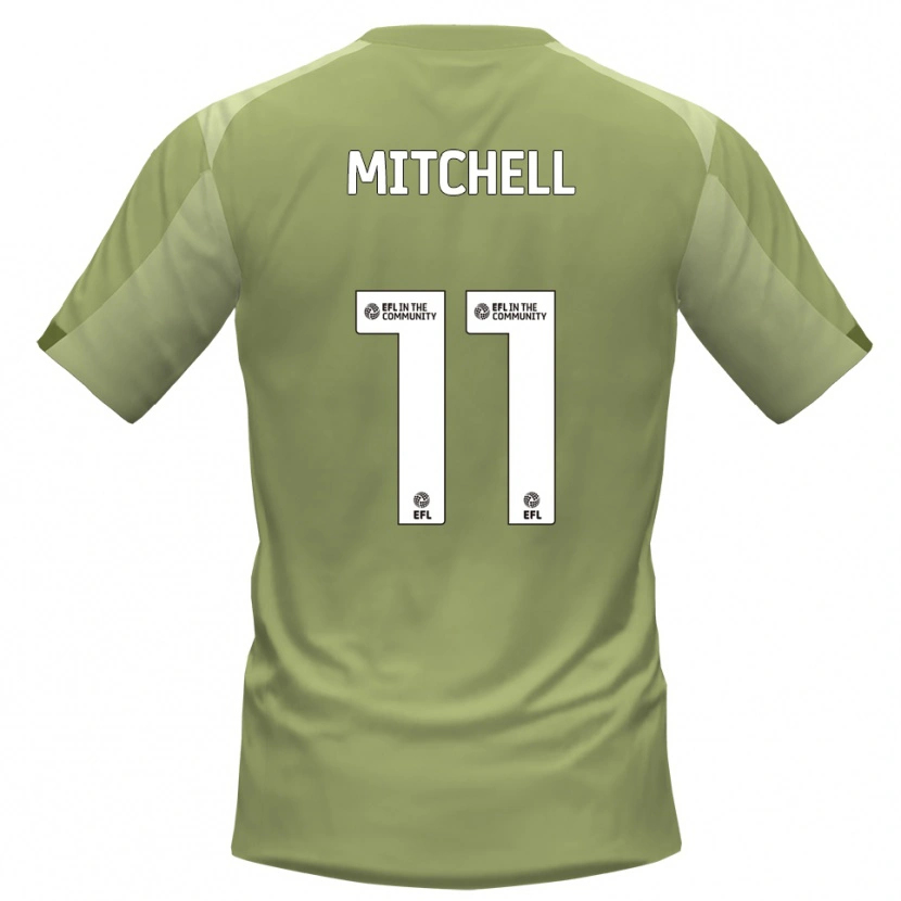 Danxen Hombre Camiseta Demetri Mitchell #11 Salvia Champán 2ª Equipación 2025/26 La Camisa