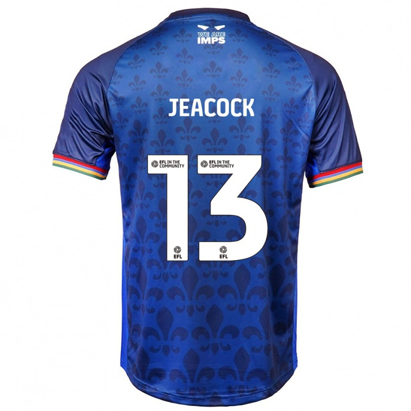 Danxen Hombre Camiseta Zach Jeacock #13 Azul Azul Marino 2ª Equipación 2025/26 La Camisa