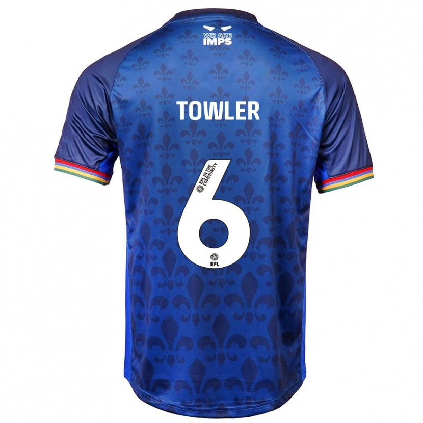 Danxen Hombre Camiseta Ryley Towler #6 Azul Azul Marino 2ª Equipación 2025/26 La Camisa
