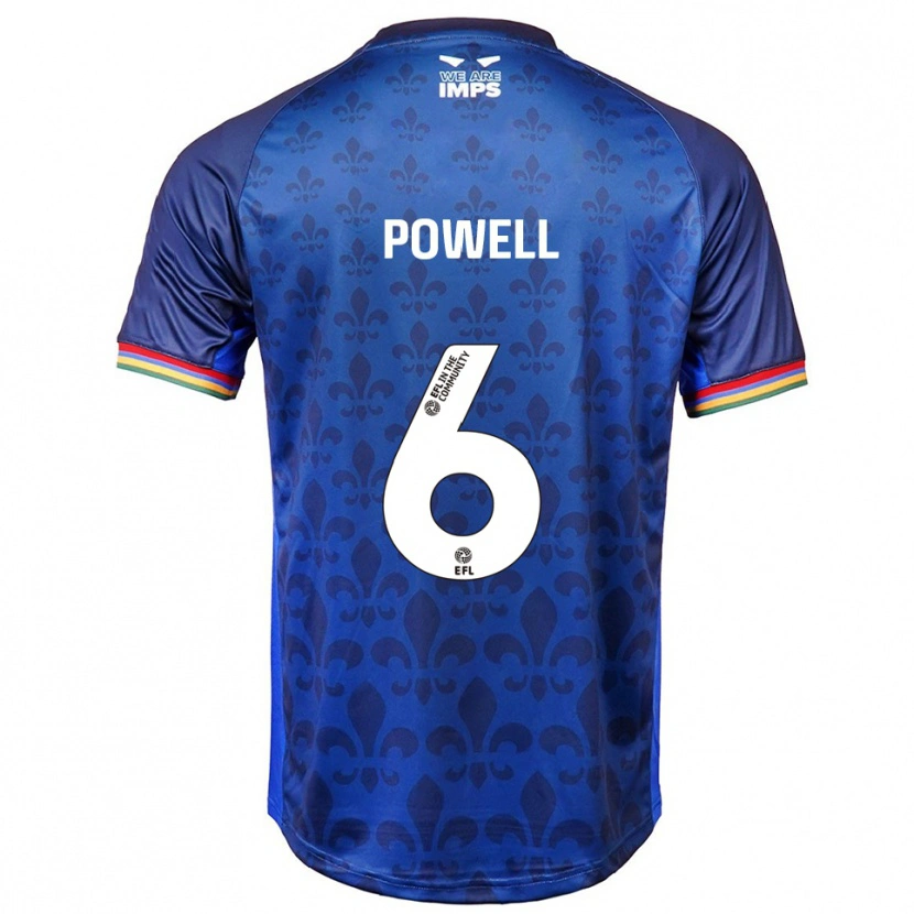Danxen Hombre Camiseta Darryl Powell #6 Azul Azul Marino 2ª Equipación 2025/26 La Camisa