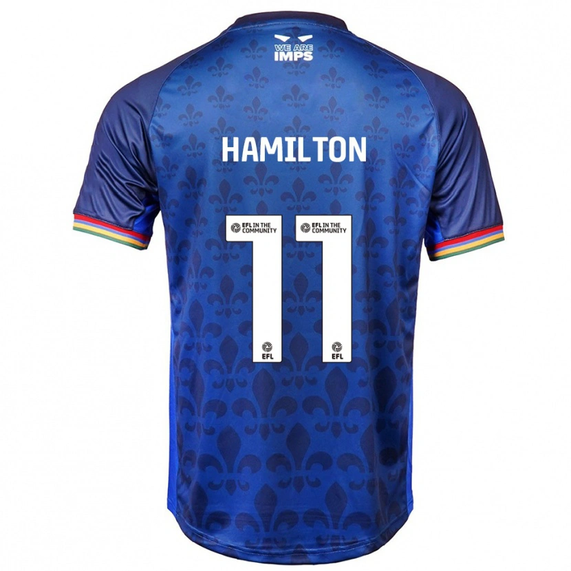Danxen Hombre Camiseta Ethan Hamilton #11 Azul Azul Marino 2ª Equipación 2025/26 La Camisa