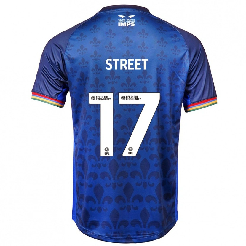 Danxen Hombre Camiseta Robert Street #17 Azul Azul Marino 2ª Equipación 2025/26 La Camisa