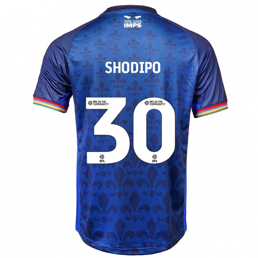 Danxen Hombre Camiseta Olamide Shodipo #30 Azul Azul Marino 2ª Equipación 2025/26 La Camisa