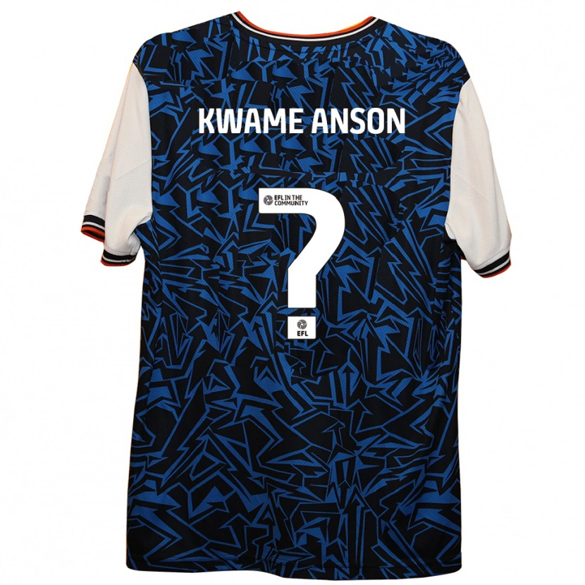 Danxen Hombre Camiseta Enoch Kwame Anson #0 Azul Negro Blanco 2ª Equipación 2025/26 La Camisa