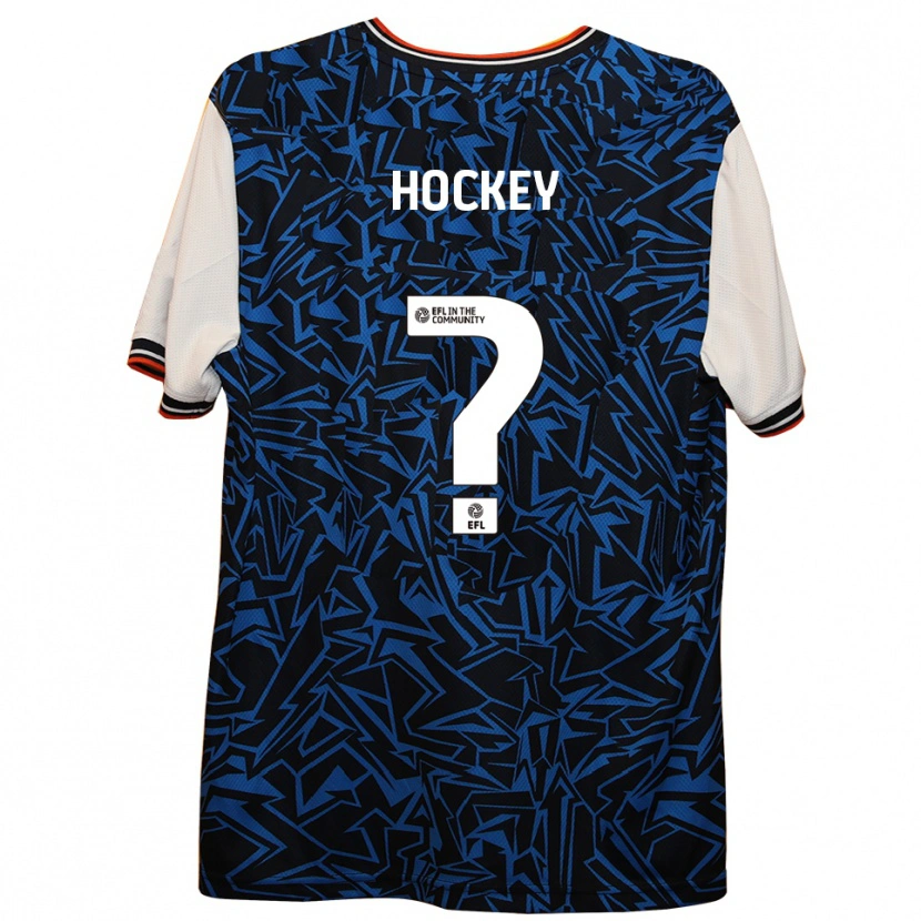 Danxen Hombre Camiseta Cai Hockey #0 Azul Negro Blanco 2ª Equipación 2025/26 La Camisa