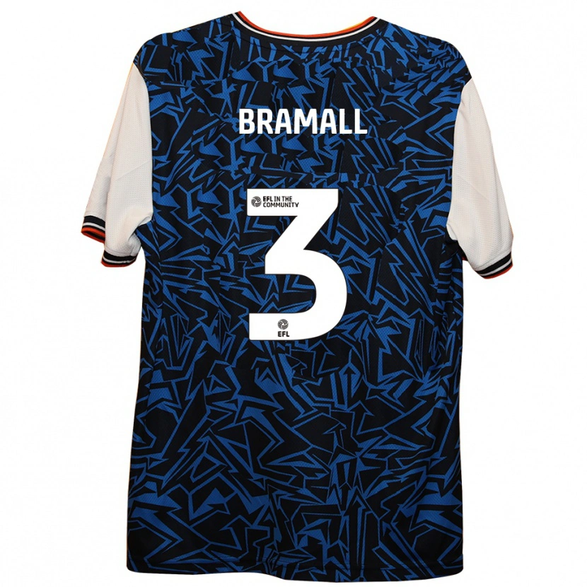 Danxen Hombre Camiseta Cohen Bramall #3 Azul Negro Blanco 2ª Equipación 2025/26 La Camisa