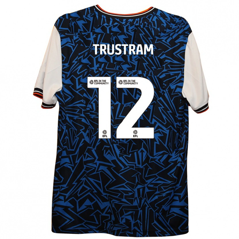 Danxen Hombre Camiseta Charlie Trustram #12 Azul Negro Blanco 2ª Equipación 2025/26 La Camisa