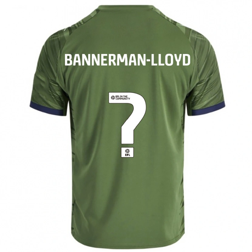 Danxen Hombre Camiseta Macey Bannerman-Lloyd #0 Verde Blanco 2ª Equipación 2025/26 La Camisa