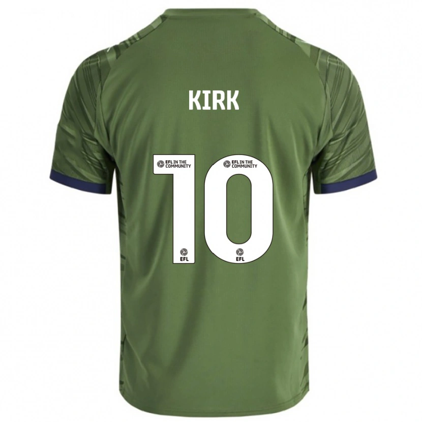 Danxen Hombre Camiseta Tara Kirk #10 Verde Blanco 2ª Equipación 2025/26 La Camisa