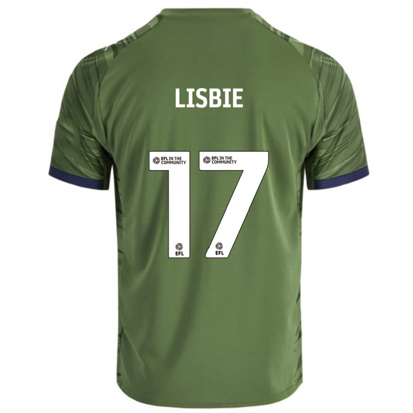 Danxen Hombre Camiseta Kyrell Lisbie #17 Verde Blanco 2ª Equipación 2025/26 La Camisa