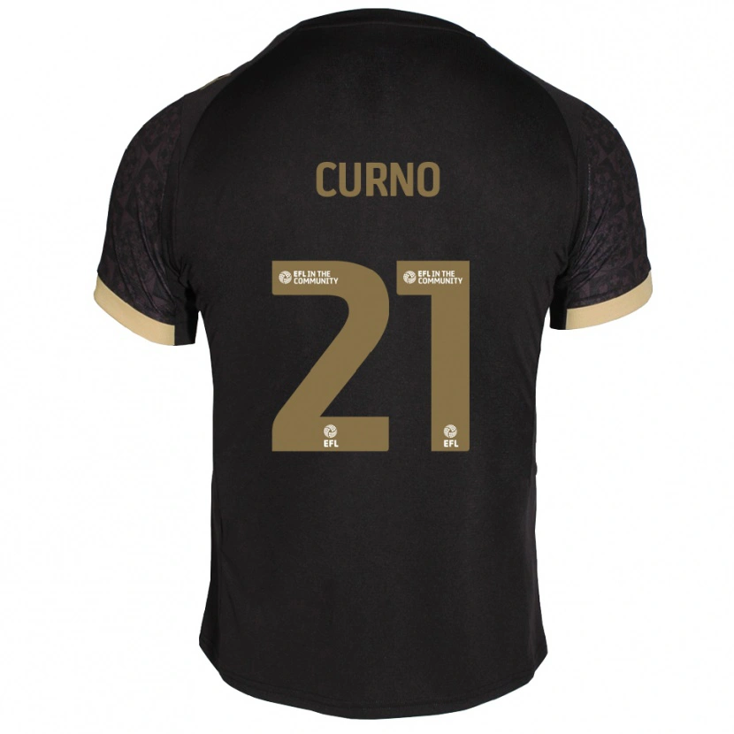 Danxen Hombre Camiseta Maddi Curno #21 Negro Dorado 2ª Equipación 2025/26 La Camisa
