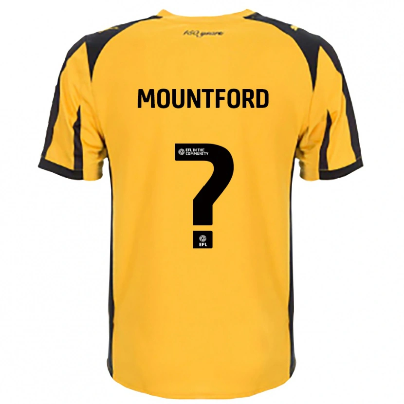 Danxen Hombre Camiseta Olivia Mountford #0 Naranja Negro 2ª Equipación 2025/26 La Camisa