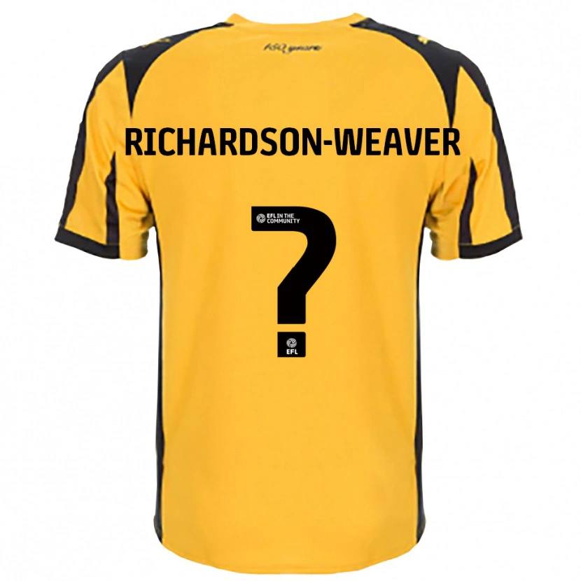 Danxen Hombre Camiseta Ella Richardson-Weaver #0 Naranja Negro 2ª Equipación 2025/26 La Camisa