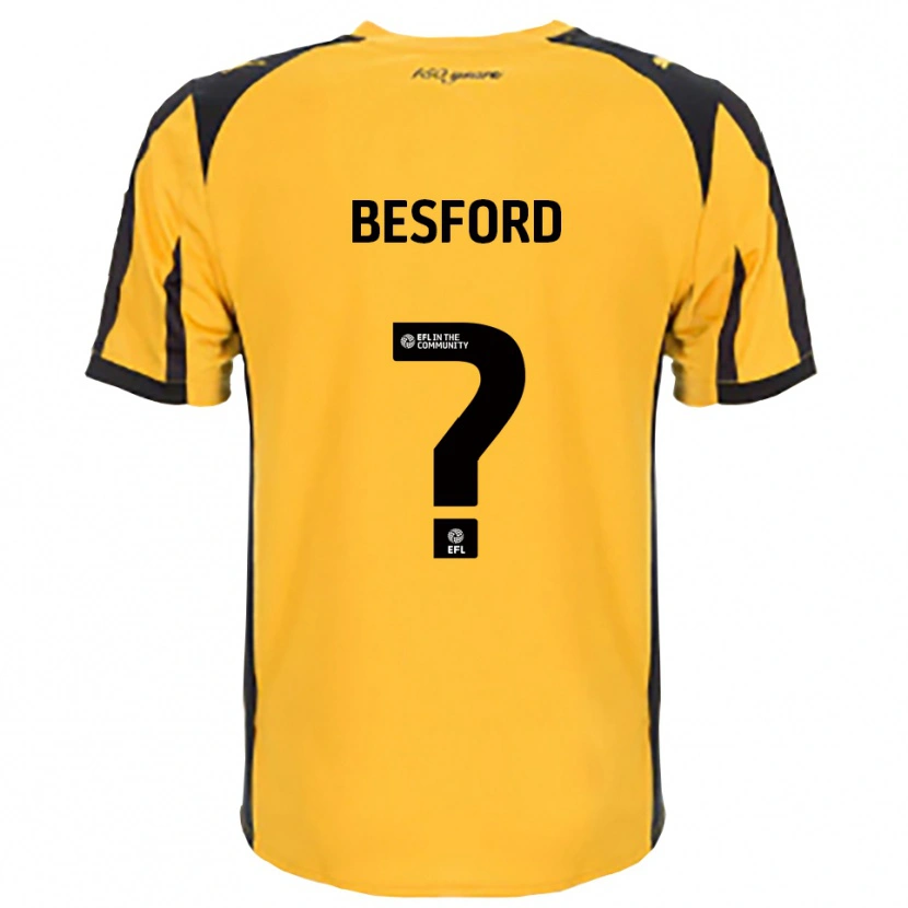 Danxen Hombre Camiseta Callum Besford #0 Naranja Negro 2ª Equipación 2025/26 La Camisa