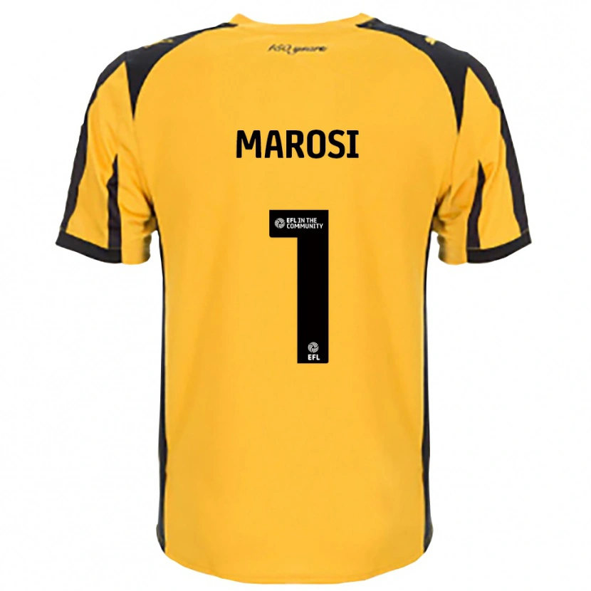 Danxen Hombre Camiseta Marko Marosi #1 Naranja Negro 2ª Equipación 2025/26 La Camisa