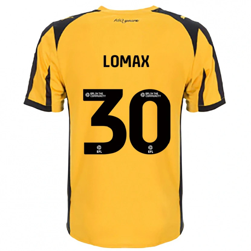 Danxen Hombre Camiseta Ben Lomax #30 Naranja Negro 2ª Equipación 2025/26 La Camisa