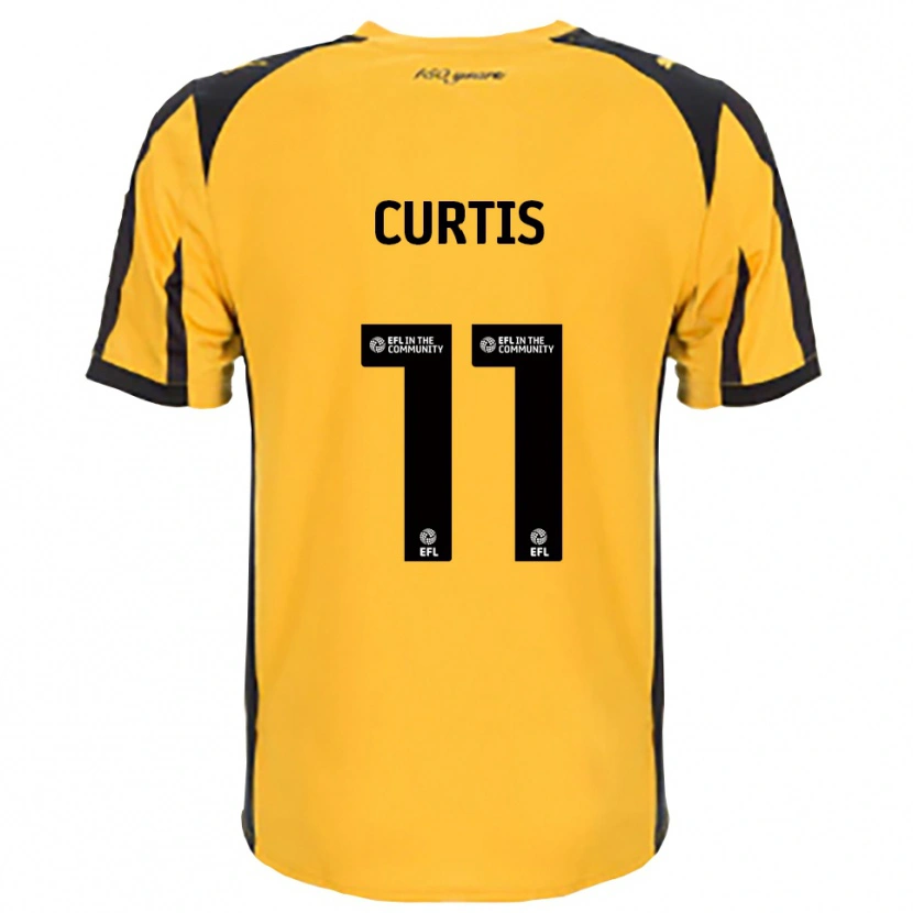 Danxen Hombre Camiseta Ronan Curtis #11 Naranja Negro 2ª Equipación 2025/26 La Camisa