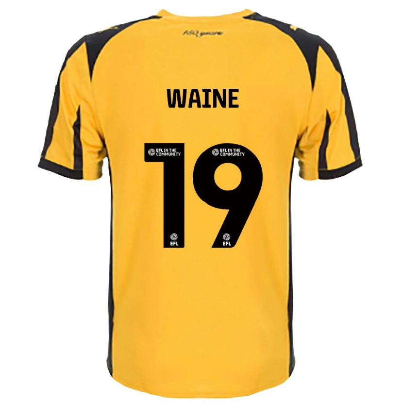 Danxen Hombre Camiseta Ben Waine #19 Naranja Negro 2ª Equipación 2025/26 La Camisa