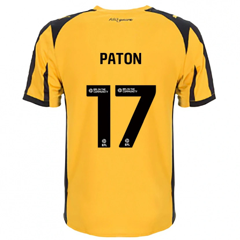 Danxen Hombre Camiseta Ruari Paton #17 Naranja Negro 2ª Equipación 2025/26 La Camisa