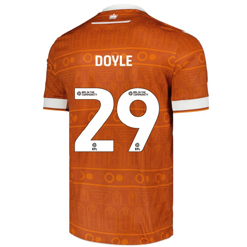 Danxen Hombre Camiseta Kamari Doyle #29 Naranja Blanco 2ª Equipación 2025/26 La Camisa