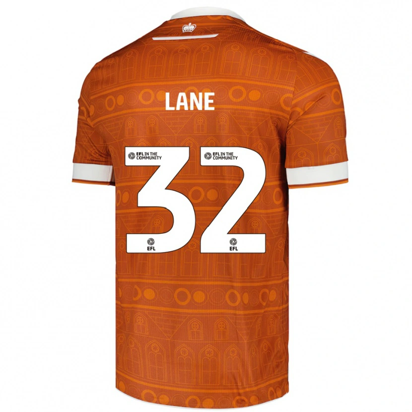 Danxen Hombre Camiseta Paddy Lane #32 Naranja Blanco 2ª Equipación 2025/26 La Camisa