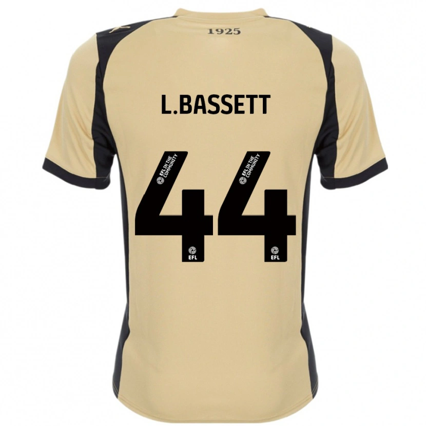Danxen Hombre Camiseta Louis Bassett #44 Dorado Negro 2ª Equipación 2025/26 La Camisa