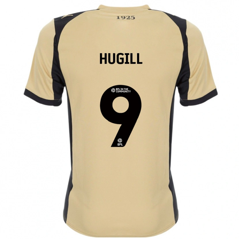 Danxen Hombre Camiseta Jordan Hugill #9 Dorado Negro 2ª Equipación 2025/26 La Camisa