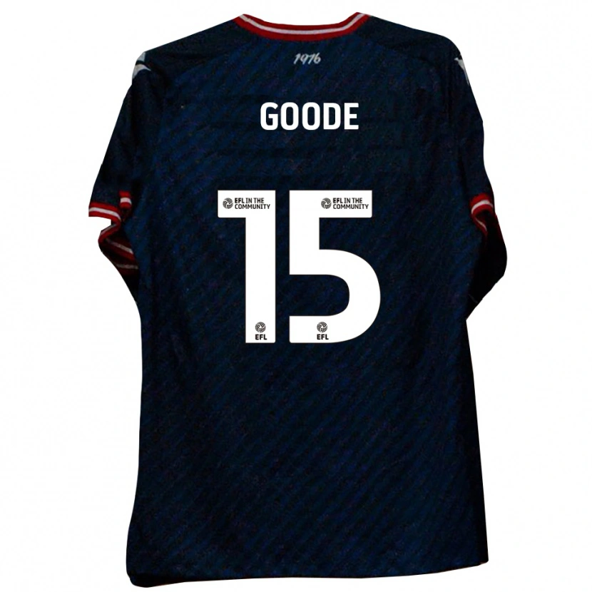 Danxen Hombre Camiseta Charlie Goode #15 Azul Marino Rojo 2ª Equipación 2025/26 La Camisa